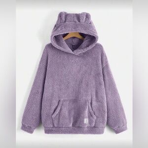 SHEIN Curve Lilac Textured Jacket